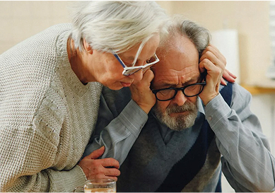 older couple worried about bills
